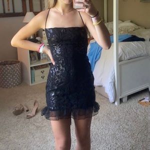 Lucy in the Sky black dress in size small. Brand new.